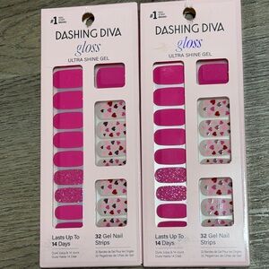 Dashing Diva Gloss Ultra Shine Gel 32 Nail Strips x2 Packs
